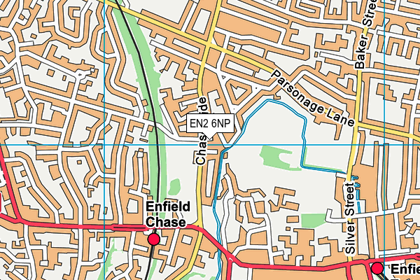 EN2 6NP map - OS VectorMap District (Ordnance Survey)