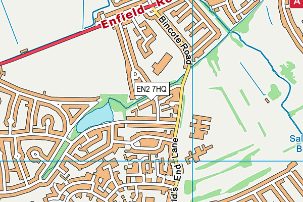 EN2 7HQ map - OS VectorMap District (Ordnance Survey)
