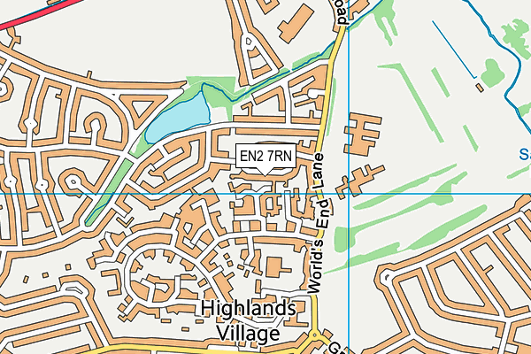 EN2 7RN map - OS VectorMap District (Ordnance Survey)