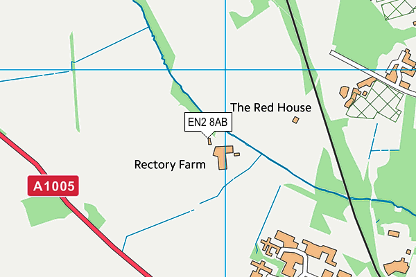 EN2 8AB map - OS VectorMap District (Ordnance Survey)