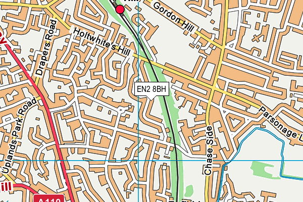 EN2 8BH map - OS VectorMap District (Ordnance Survey)