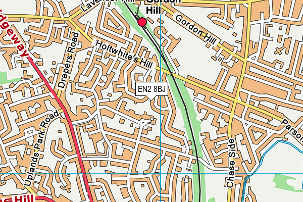 EN2 8BJ map - OS VectorMap District (Ordnance Survey)