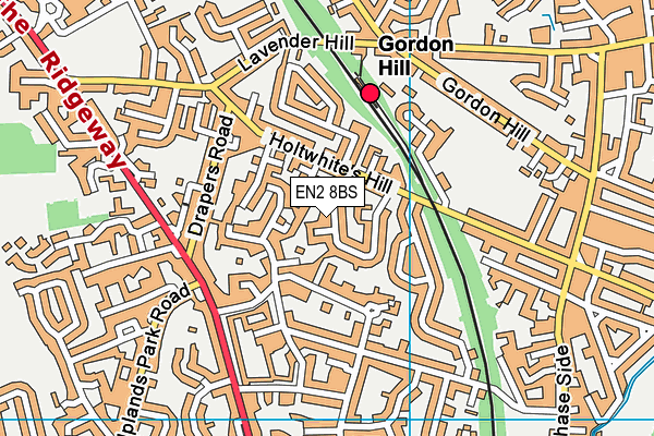 EN2 8BS map - OS VectorMap District (Ordnance Survey)