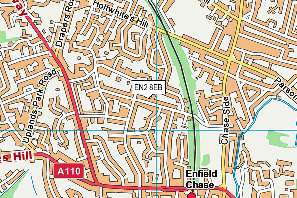 EN2 8EB map - OS VectorMap District (Ordnance Survey)