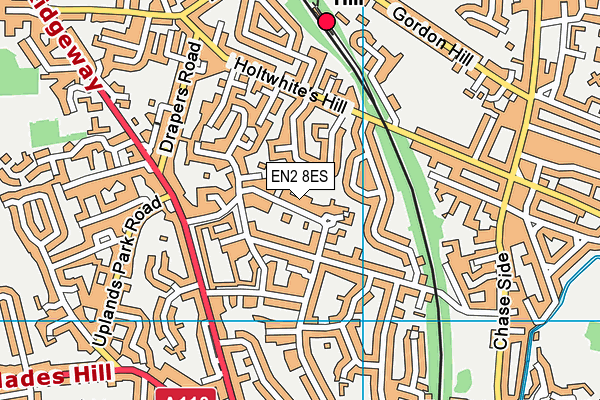 EN2 8ES map - OS VectorMap District (Ordnance Survey)
