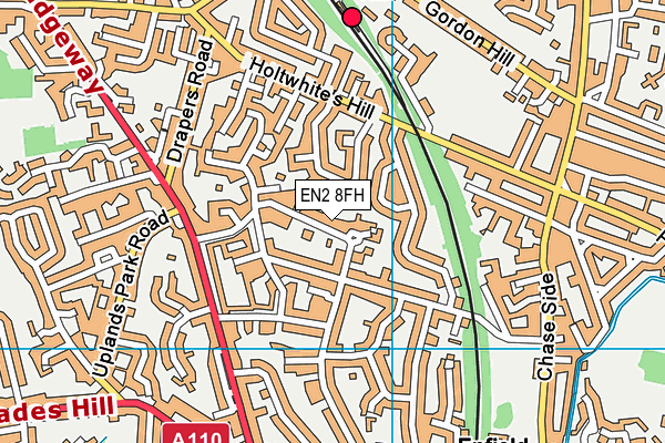 EN2 8FH map - OS VectorMap District (Ordnance Survey)