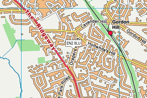 EN2 8LU map - OS VectorMap District (Ordnance Survey)