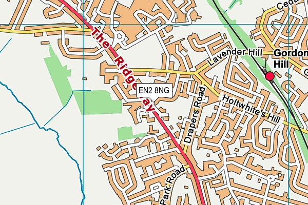 EN2 8NG map - OS VectorMap District (Ordnance Survey)