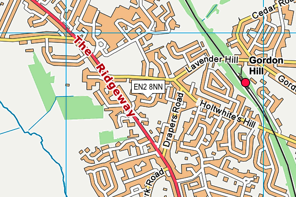 EN2 8NN map - OS VectorMap District (Ordnance Survey)