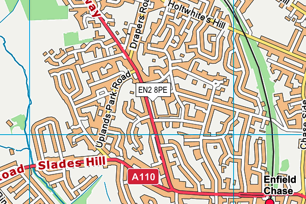 EN2 8PE map - OS VectorMap District (Ordnance Survey)