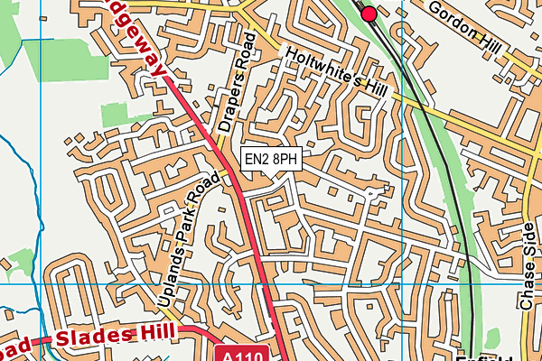 EN2 8PH map - OS VectorMap District (Ordnance Survey)