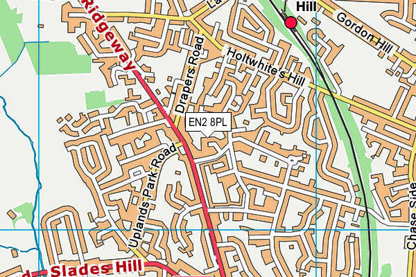 EN2 8PL map - OS VectorMap District (Ordnance Survey)