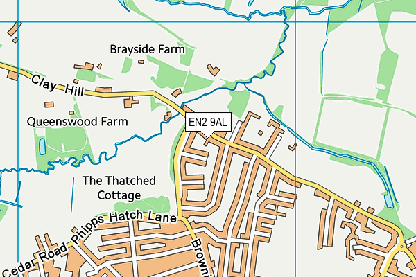 EN2 9AL map - OS VectorMap District (Ordnance Survey)