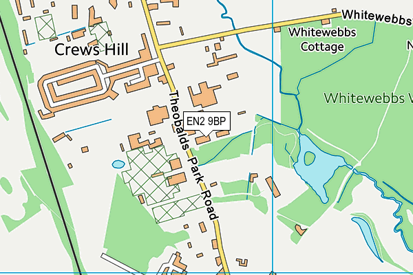 EN2 9BP map - OS VectorMap District (Ordnance Survey)