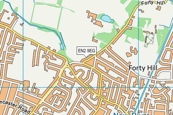 EN2 9EG map - OS VectorMap District (Ordnance Survey)