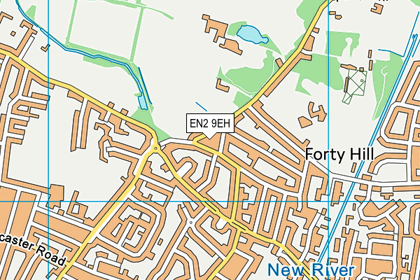 EN2 9EH map - OS VectorMap District (Ordnance Survey)
