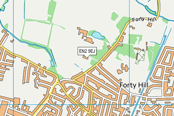 EN2 9EJ map - OS VectorMap District (Ordnance Survey)