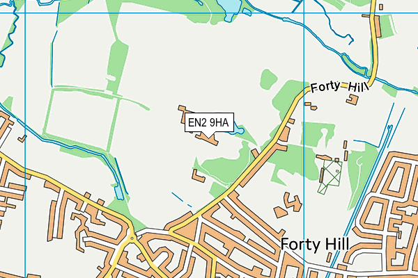 EN2 9HA map - OS VectorMap District (Ordnance Survey)