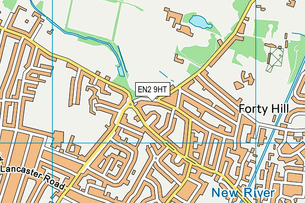 EN2 9HT map - OS VectorMap District (Ordnance Survey)