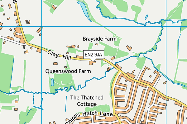 EN2 9JA map - OS VectorMap District (Ordnance Survey)