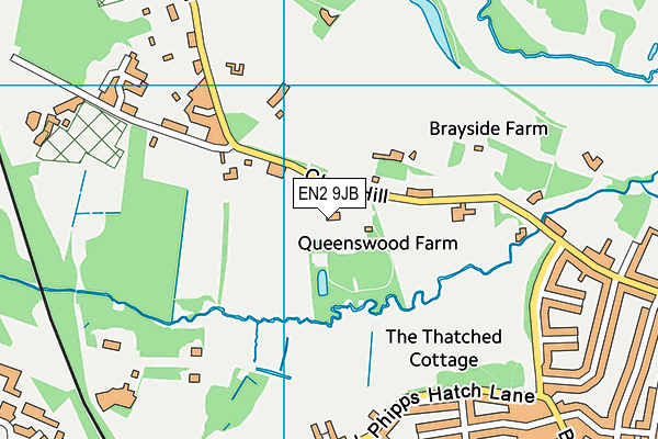 EN2 9JB map - OS VectorMap District (Ordnance Survey)