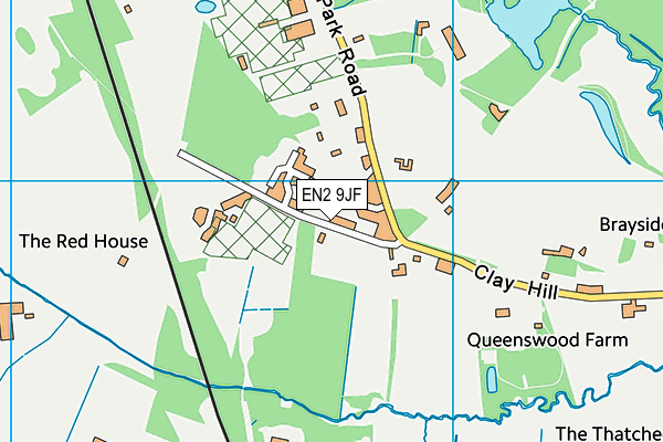 EN2 9JF map - OS VectorMap District (Ordnance Survey)