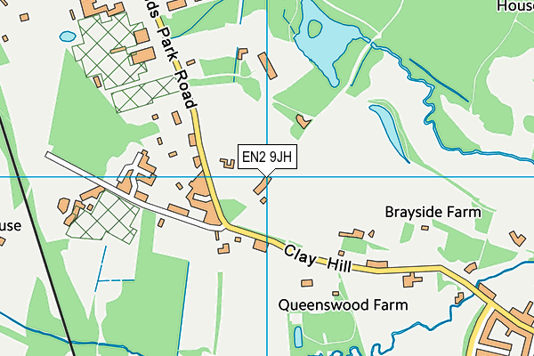 EN2 9JH map - OS VectorMap District (Ordnance Survey)