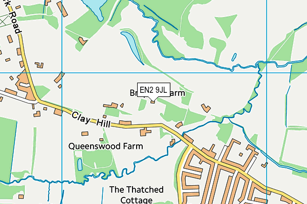 EN2 9JL map - OS VectorMap District (Ordnance Survey)
