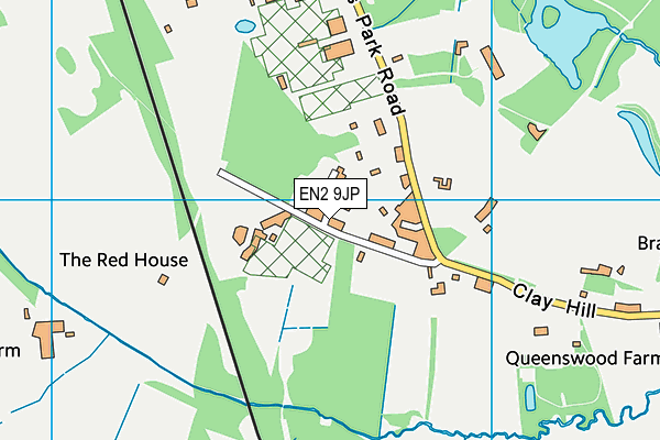 EN2 9JP map - OS VectorMap District (Ordnance Survey)