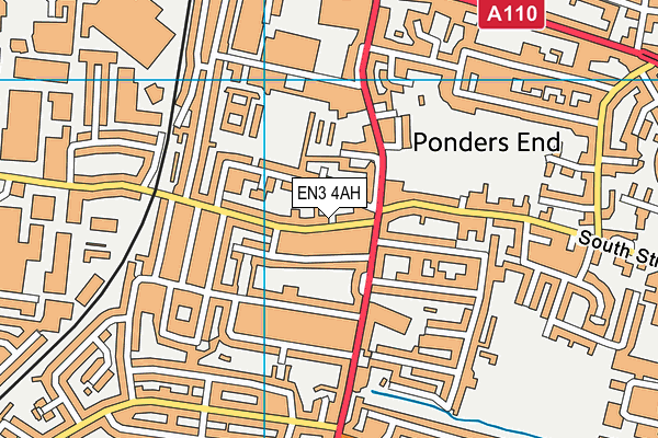EN3 4AH map - OS VectorMap District (Ordnance Survey)