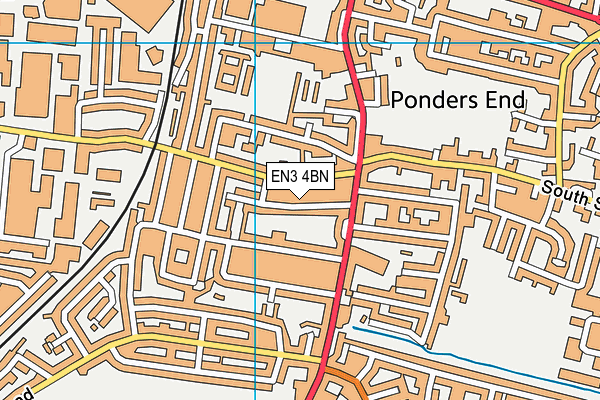 EN3 4BN map - OS VectorMap District (Ordnance Survey)