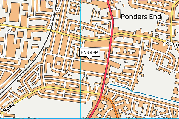 EN3 4BP map - OS VectorMap District (Ordnance Survey)
