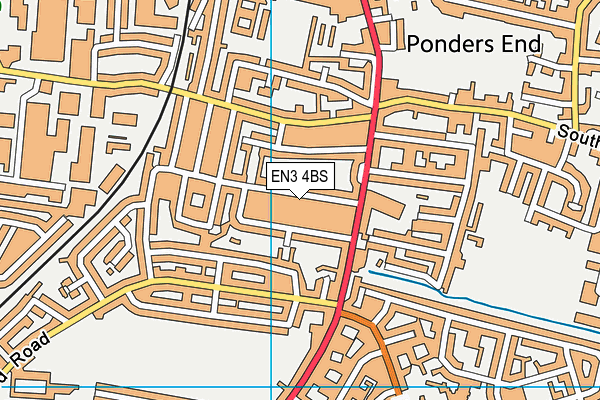 EN3 4BS map - OS VectorMap District (Ordnance Survey)