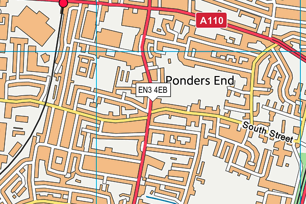 EN3 4EB map - OS VectorMap District (Ordnance Survey)