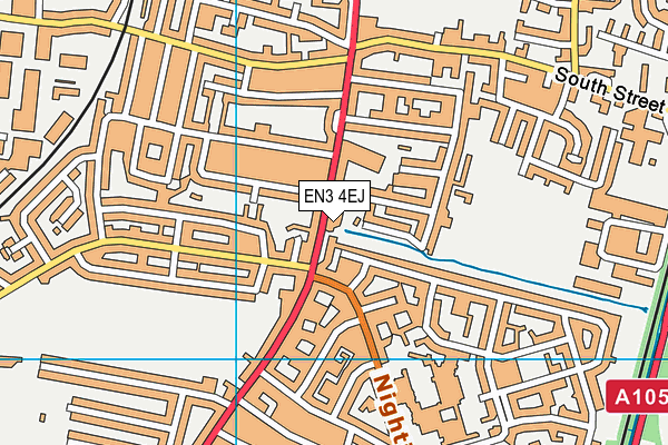 EN3 4EJ map - OS VectorMap District (Ordnance Survey)