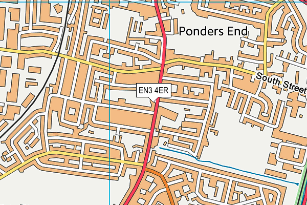 EN3 4ER map - OS VectorMap District (Ordnance Survey)