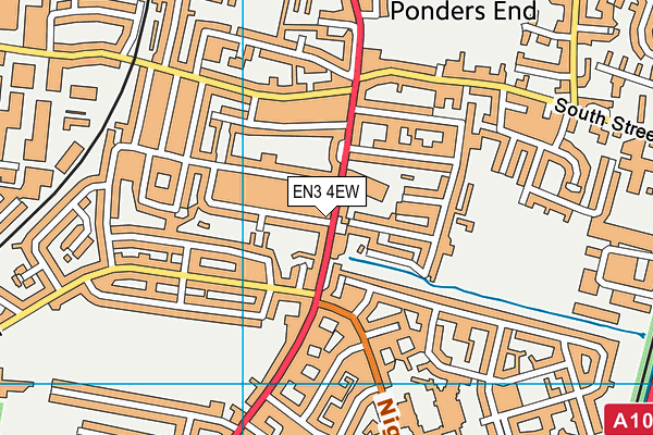 EN3 4EW map - OS VectorMap District (Ordnance Survey)