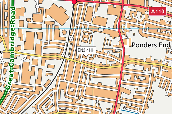 EN3 4HH map - OS VectorMap District (Ordnance Survey)