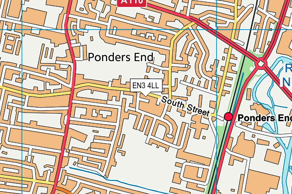 EN3 4LL map - OS VectorMap District (Ordnance Survey)