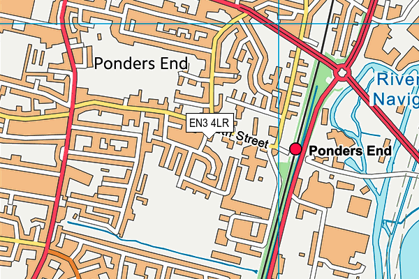 EN3 4LR map - OS VectorMap District (Ordnance Survey)