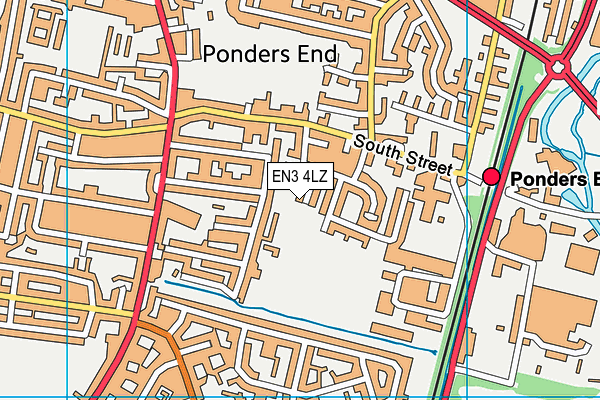 EN3 4LZ map - OS VectorMap District (Ordnance Survey)