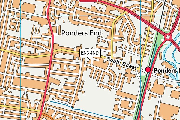 EN3 4ND map - OS VectorMap District (Ordnance Survey)