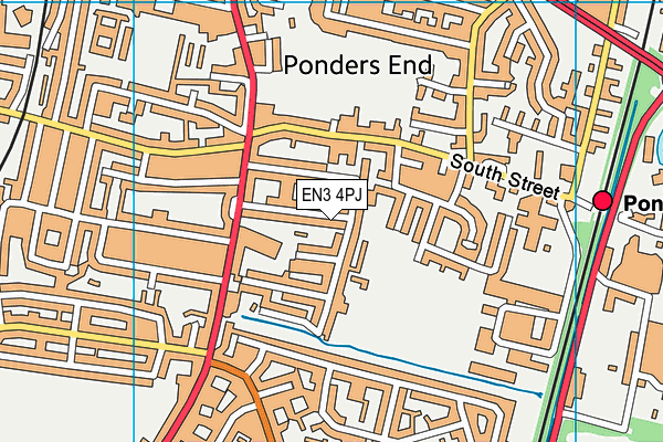 EN3 4PJ map - OS VectorMap District (Ordnance Survey)