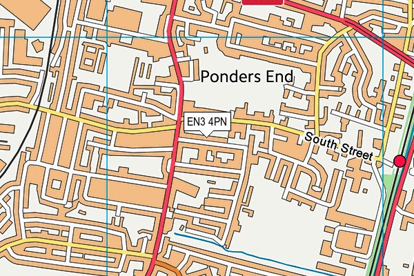 EN3 4PN map - OS VectorMap District (Ordnance Survey)