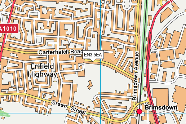 EN3 5EA map - OS VectorMap District (Ordnance Survey)