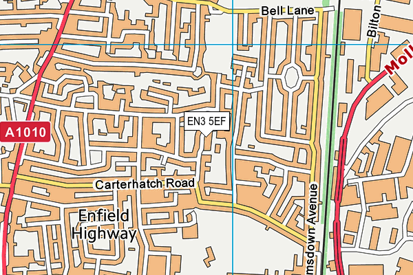 EN3 5EF map - OS VectorMap District (Ordnance Survey)