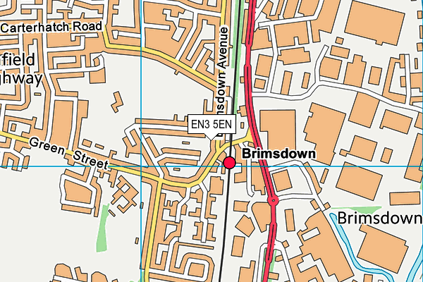 EN3 5EN map - OS VectorMap District (Ordnance Survey)