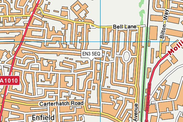 EN3 5EQ map - OS VectorMap District (Ordnance Survey)