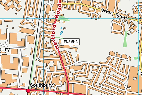 EN3 5HA map - OS VectorMap District (Ordnance Survey)