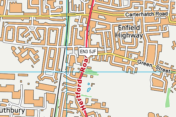 Enfield Highway Community Centre map (EN3 5JF) - OS VectorMap District (Ordnance Survey)